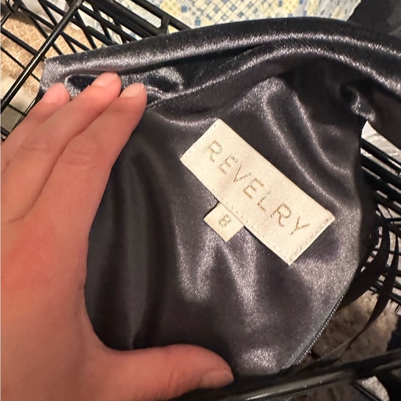 Dakota Velvet Dress - Revelry - Slate Blue - workmen once - size 8 - Picture 4 of 4